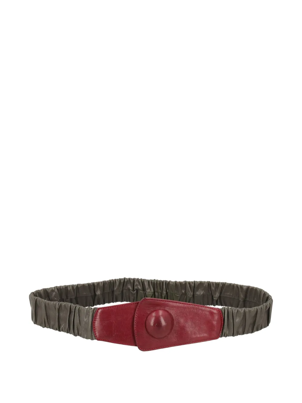 MILA SCHON leather belt - Verde