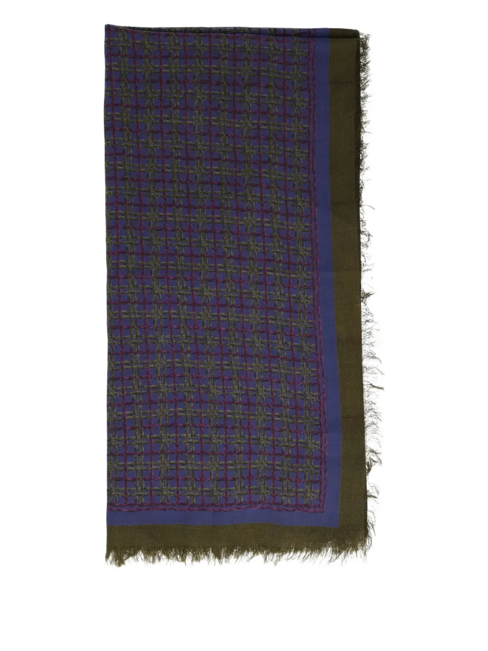 MILA SCHON linen scarf - Blu