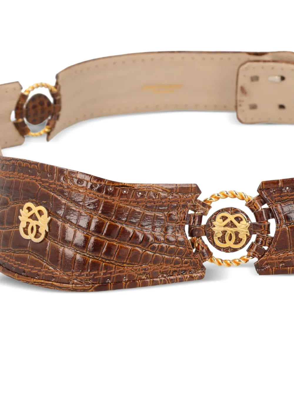 Pre-owned Pirovano Vintage Leather Belt In Brown
