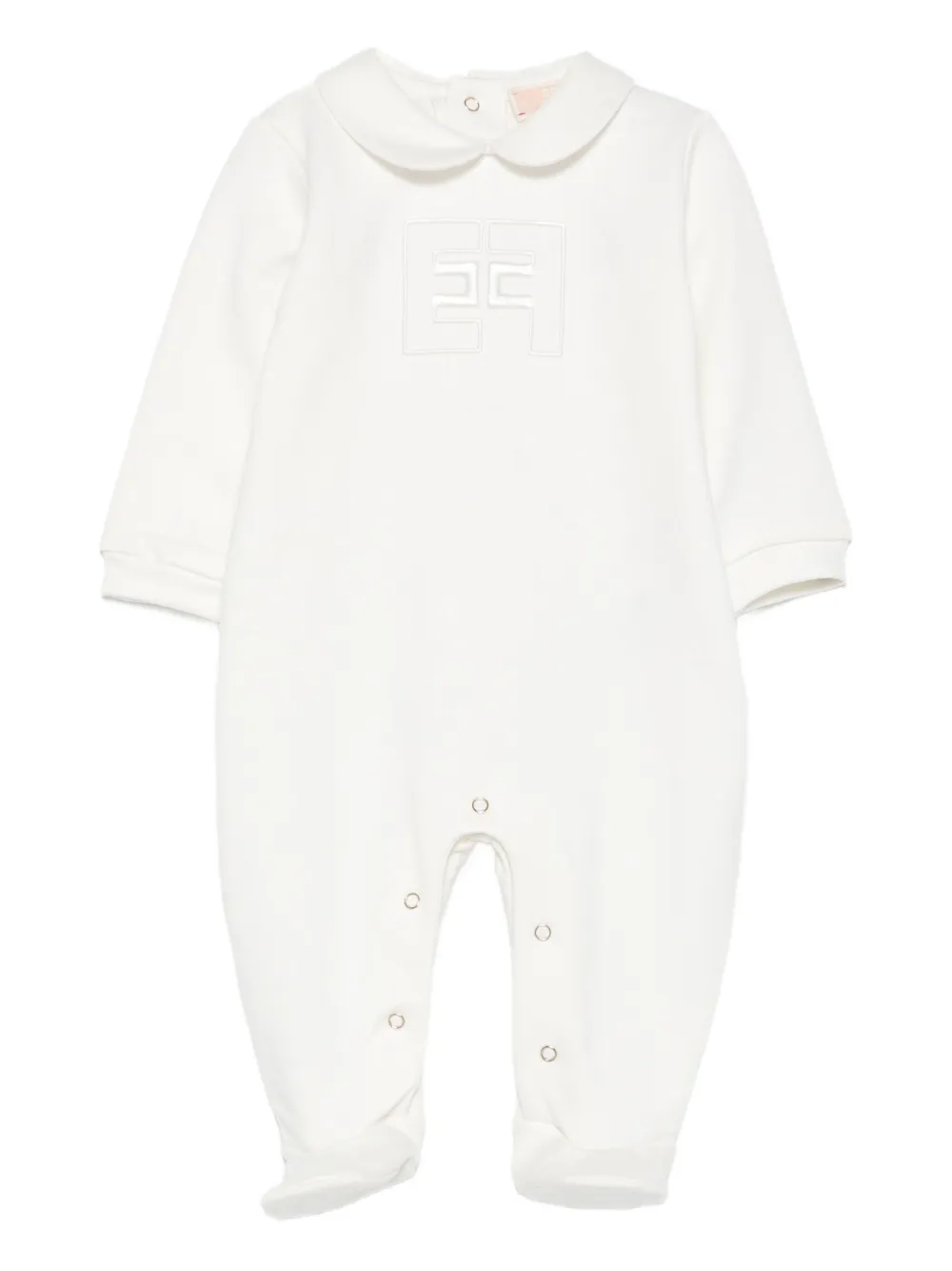 Elisabetta Franchi La Mia Bambina Peter Pan-collar bodysuit - ホワイト Elisabetta Franchi La Mia Bambina Peter Pan-collar bodysuit - ホワイト