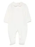 Elisabetta Franchi La Mia Bambina Peter Pan-collar bodysuit - White
