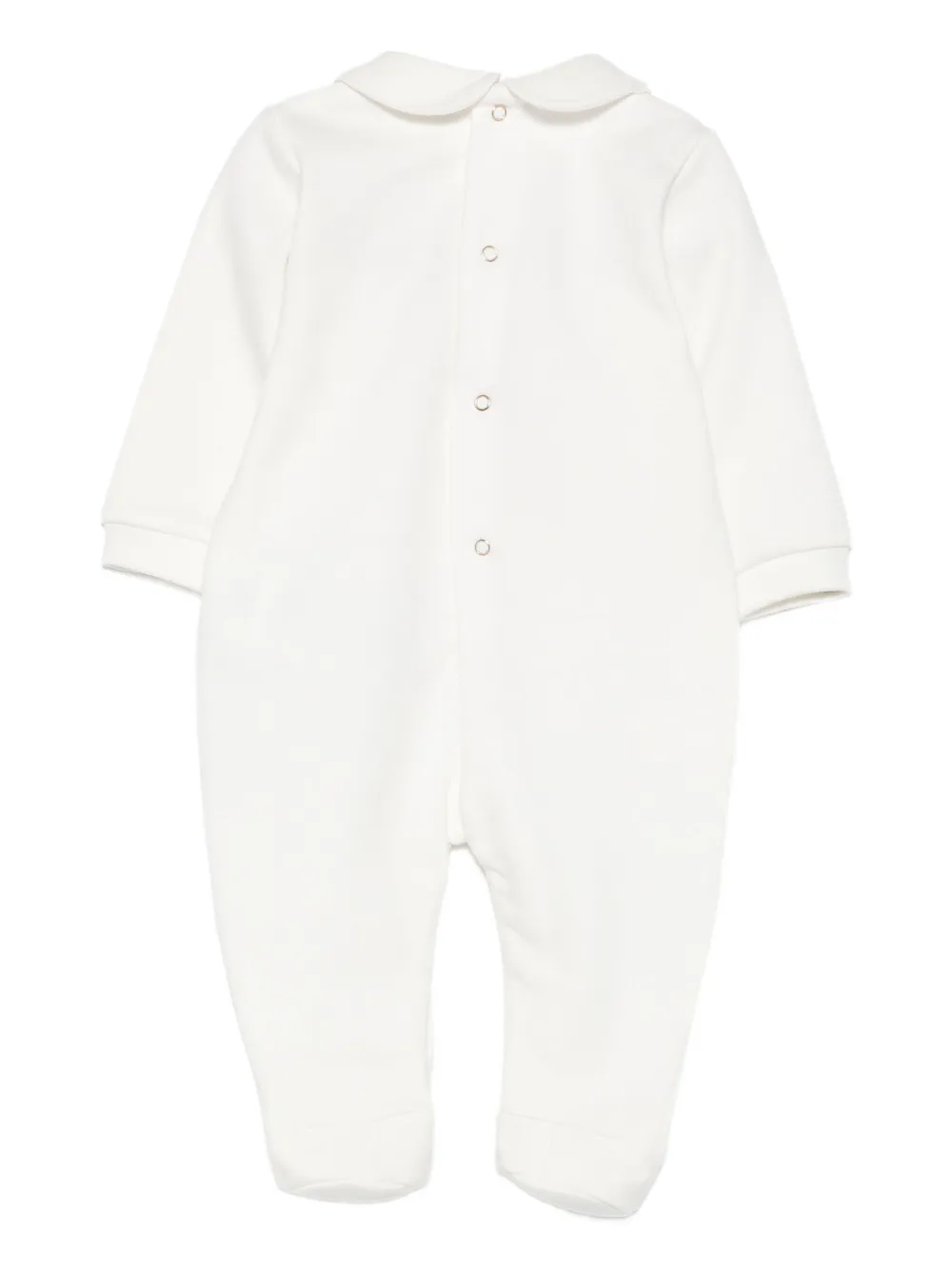 Elisabetta Franchi La Mia Bambina Peter Pan-collar bodysuit Wit