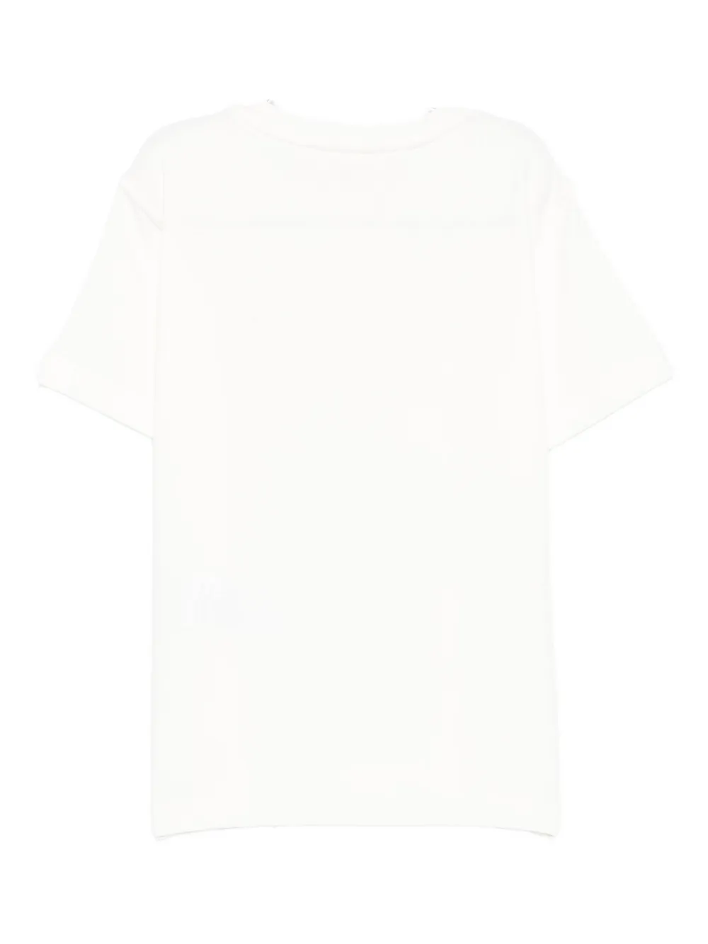 Elisabetta Franchi La Mia Bambina logo-embroidered T-shirt Beige