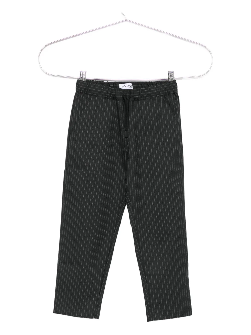 DONDUP KIDS pinstripe drawstring trousers Grijs