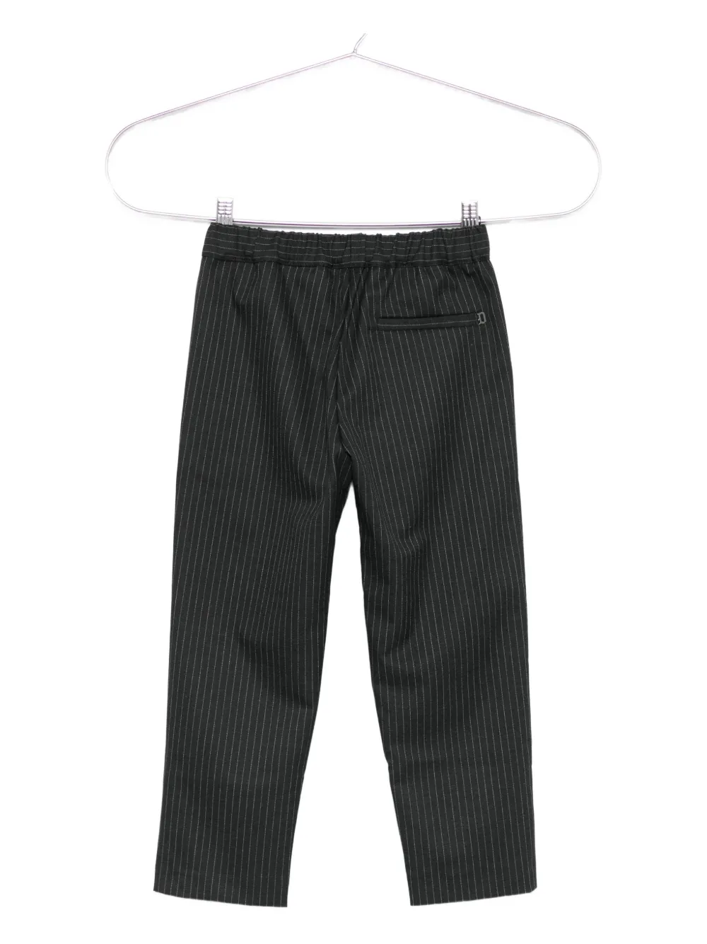 DONDUP KIDS pinstripe drawstring trousers Grijs