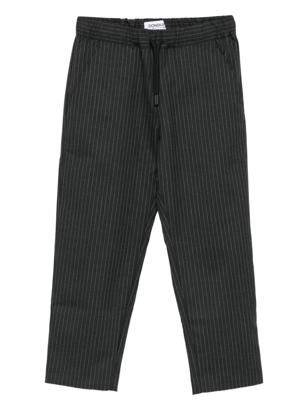 DONDUP KIDS pinstripe drawstring trousers Grijs