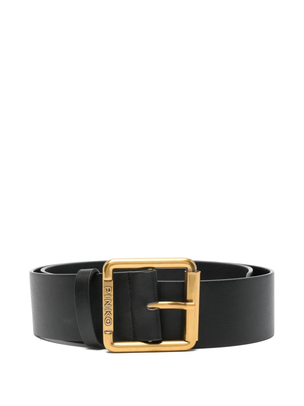 Pinko Kids square-buckle leather belt - ブラック Pinko Kids square-buckle leather belt - ブラック