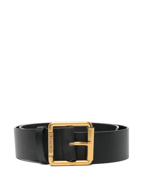 Pinko Kids square-buckle leather belt