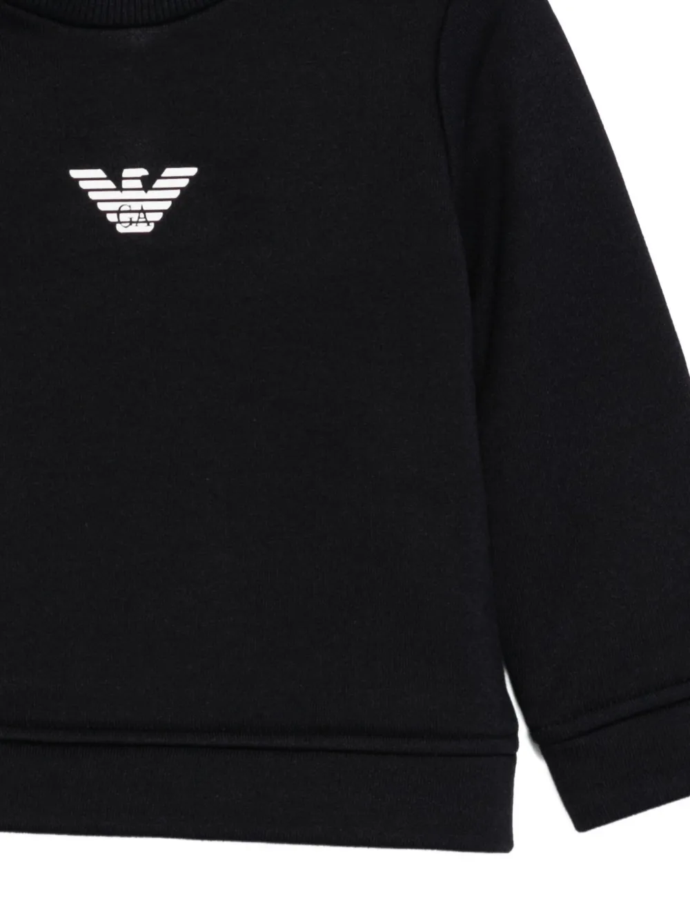 Emporio Armani Kids Sweater met logo van adelaar Blauw
