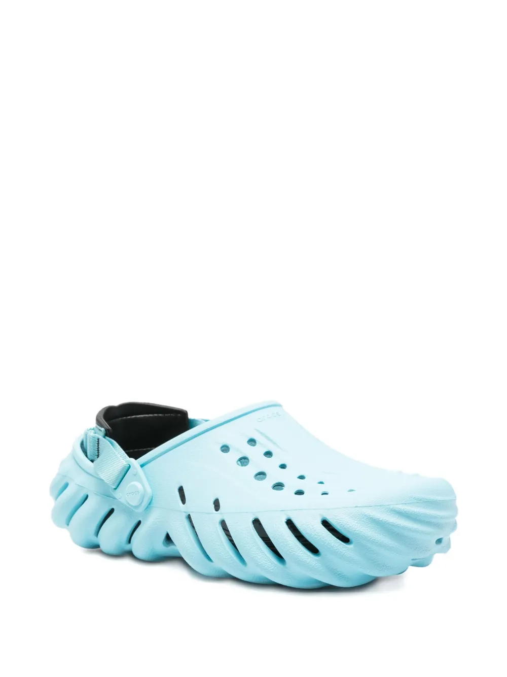 Crocs perforated-detail rubber clog Blue
