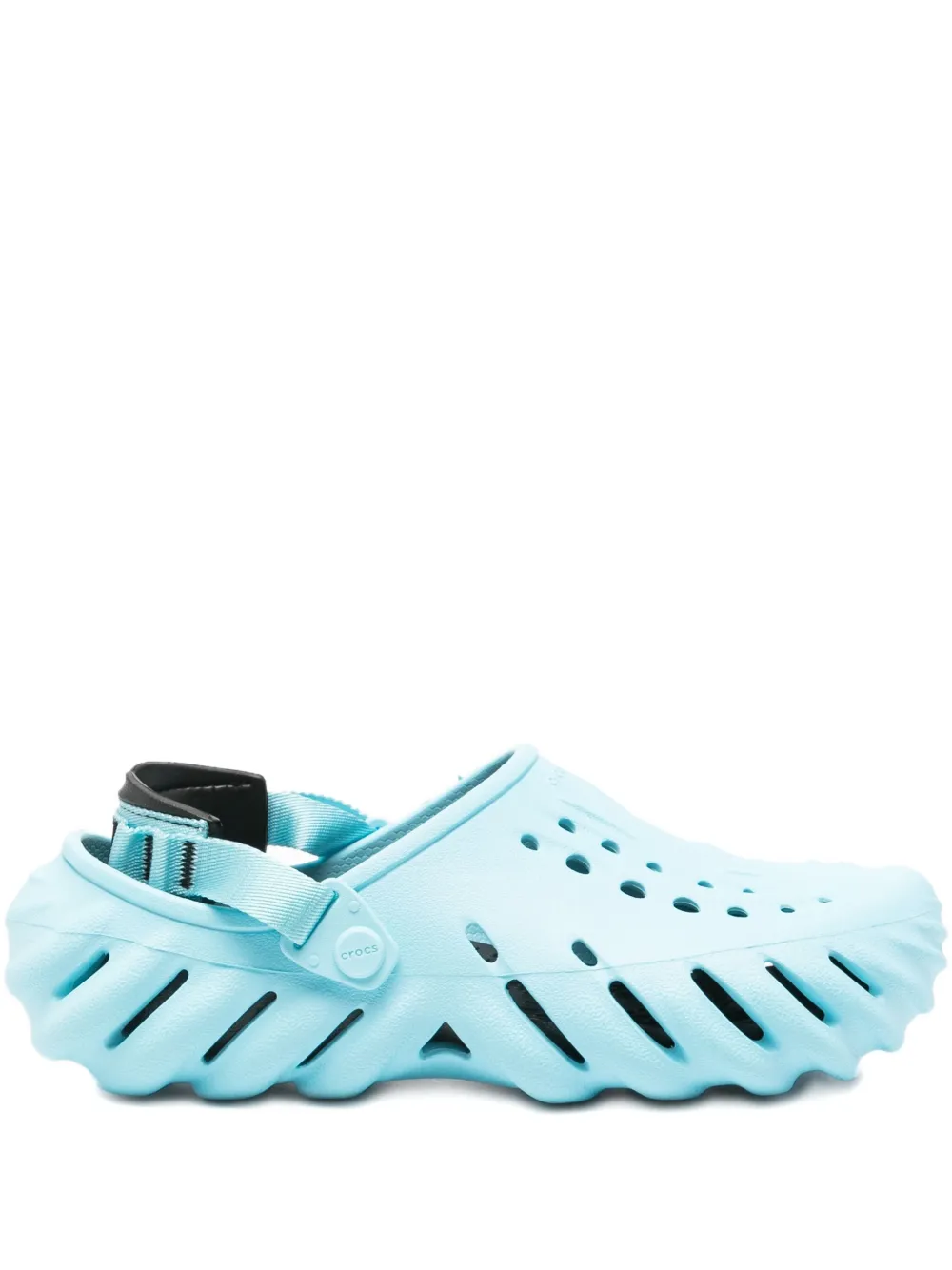 Crocs perforated-detail rubber clog Blue