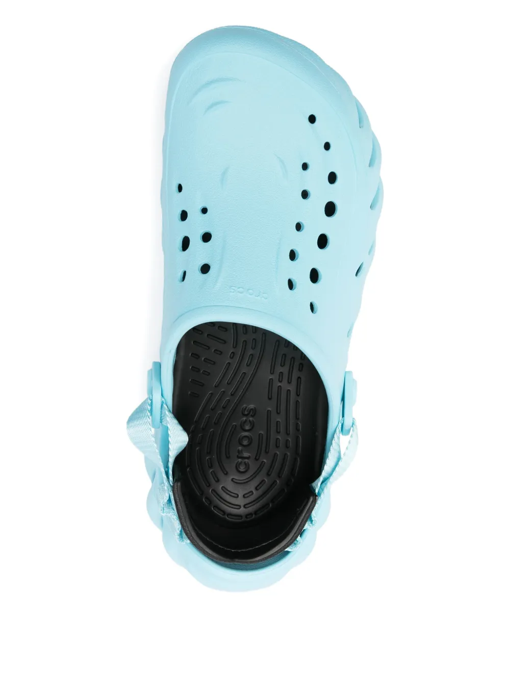 Crocs perforated-detail rubber clog Blue