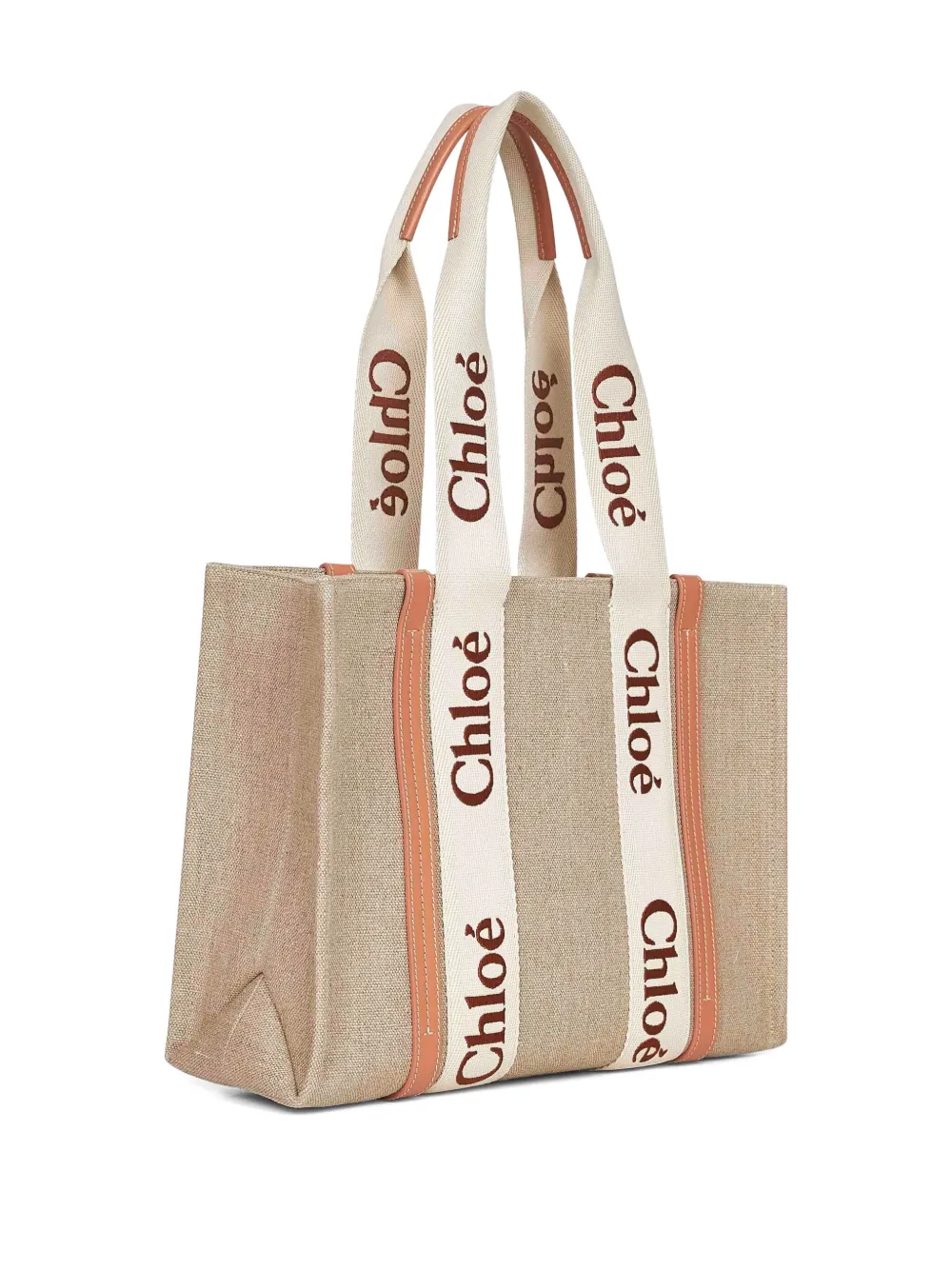 Chloé medium Woody tote bag Beige