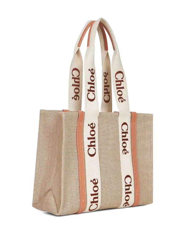 Chloé Medium Woody Tote Bag | Neutrals | FARFETCH