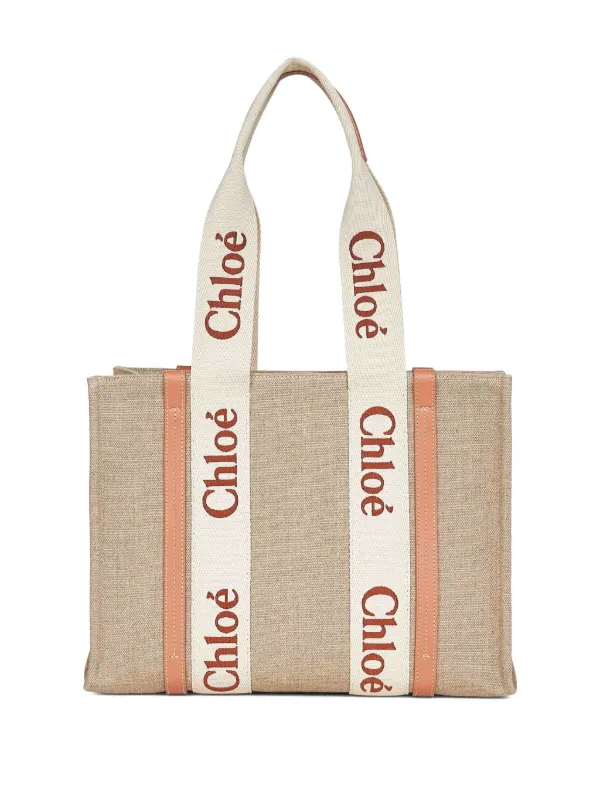 Chloé Medium Woody Tote Bag | Neutrals | FARFETCH