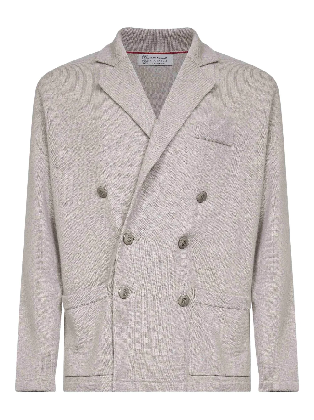 Brunello Cucinelli six-button blazer Grijs