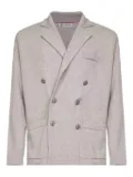Brunello Cucinelli six-button blazer - Grey