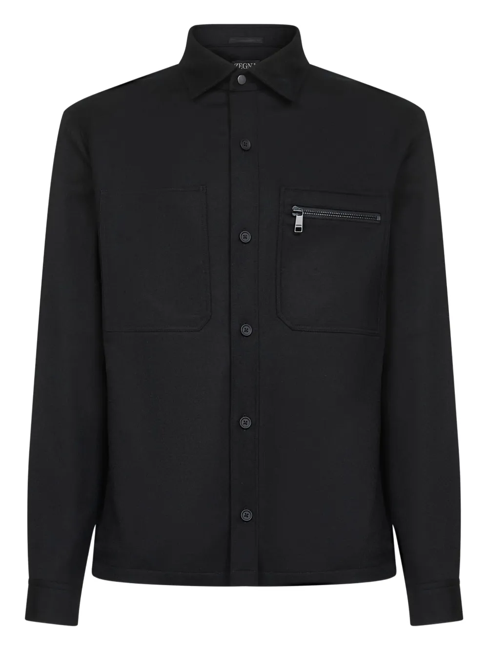 Zegna buttoned shirt Zwart