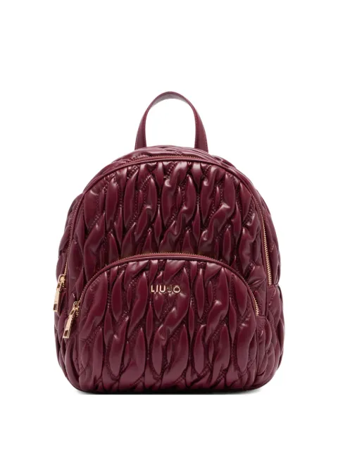 LIU JO quilted logo backpack