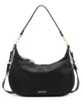 LIU JO medium logo-print zip shoulder bag - Black