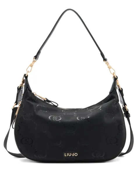 LIU JO medium logo-print zip shoulder bag