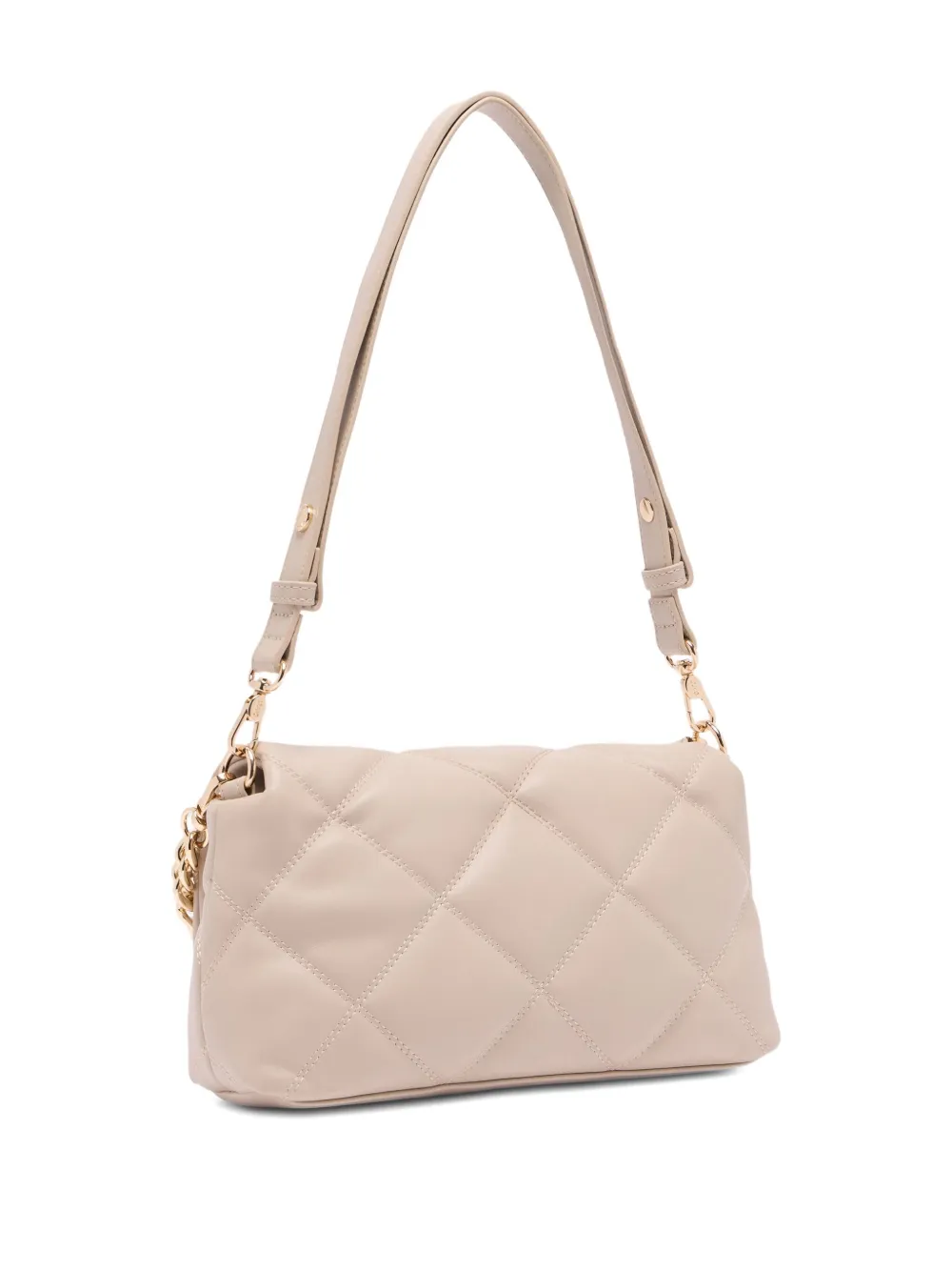 LIU JO Medium LaPuffy gewatteerde schoudertas met kettinghengsel - Beige