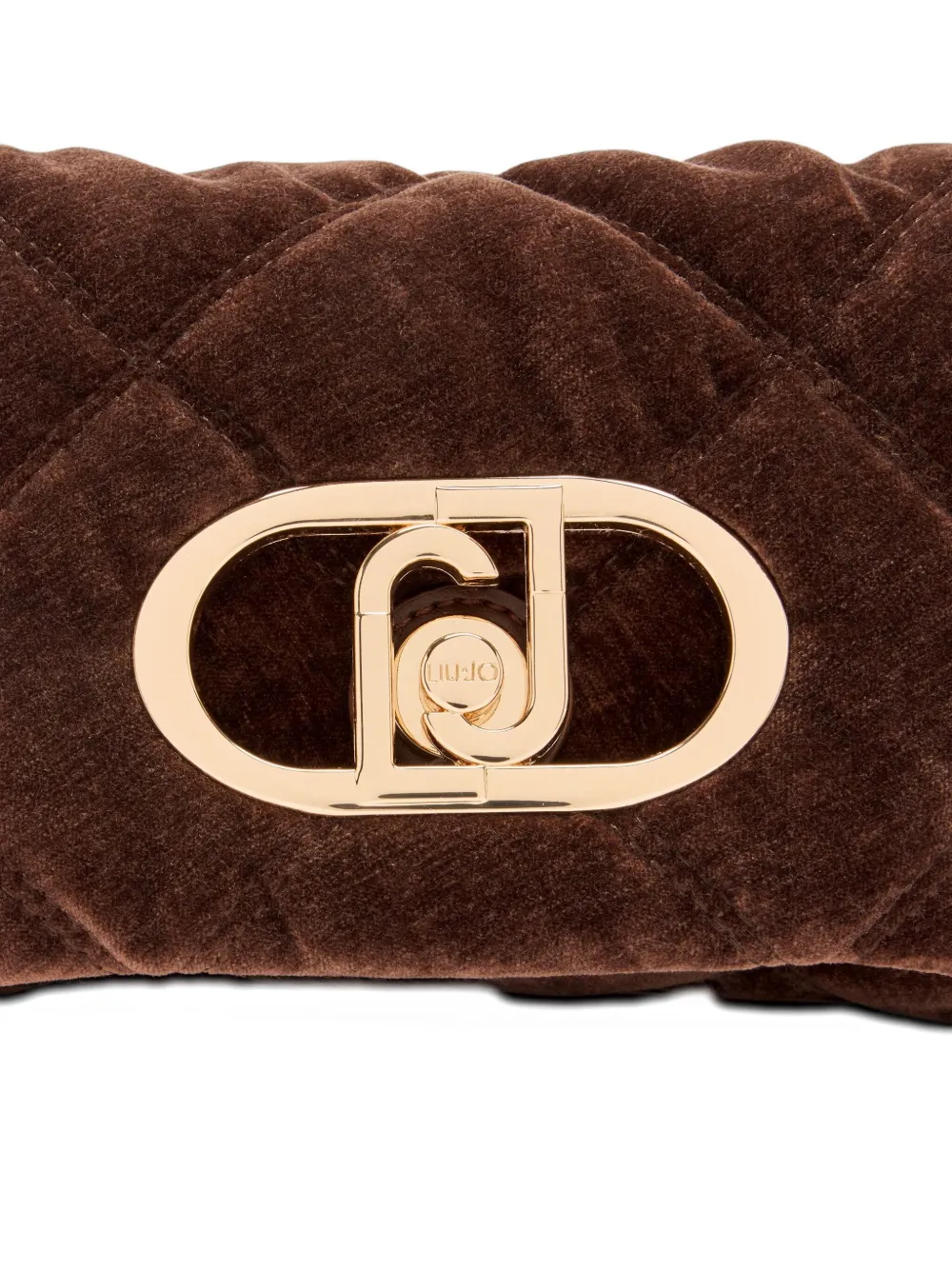 LIU JO small LaPuffy quilted logo cross body bag Bruin