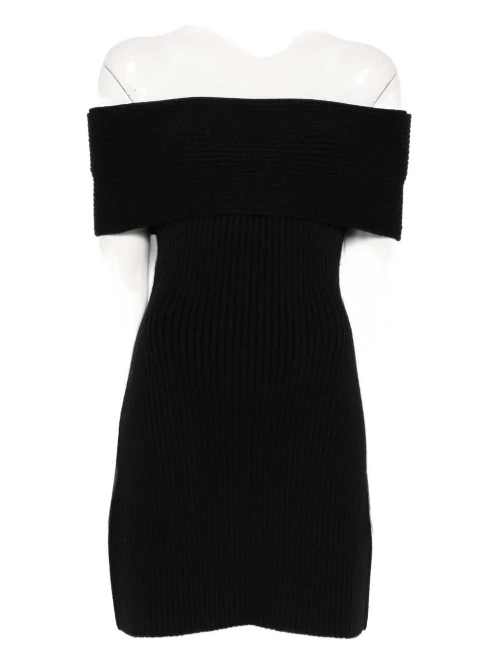 Givenchy off-shoulder ribbed dress - Nero