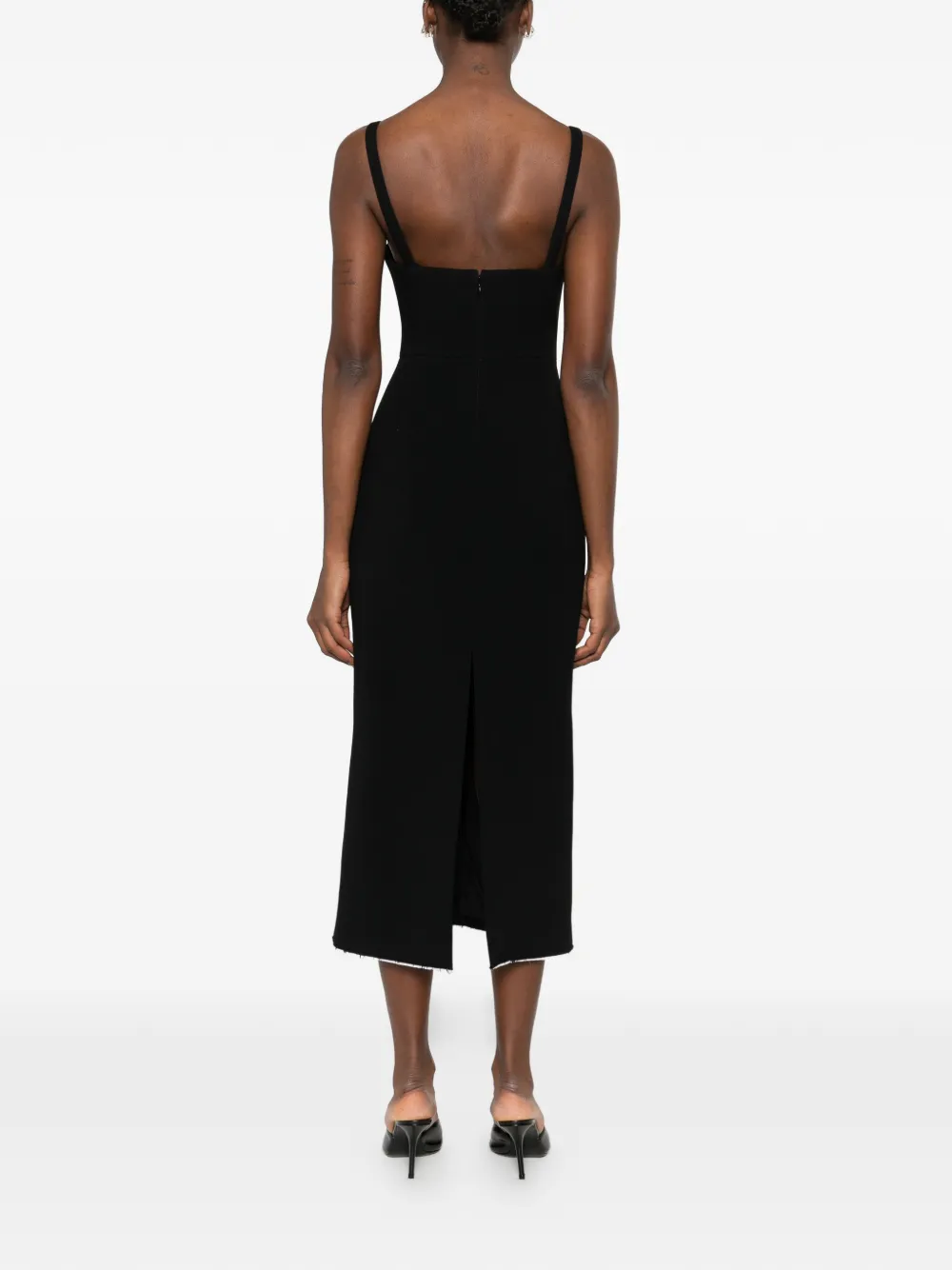 Givenchy Midi-jurk met sweetheart hals Zwart