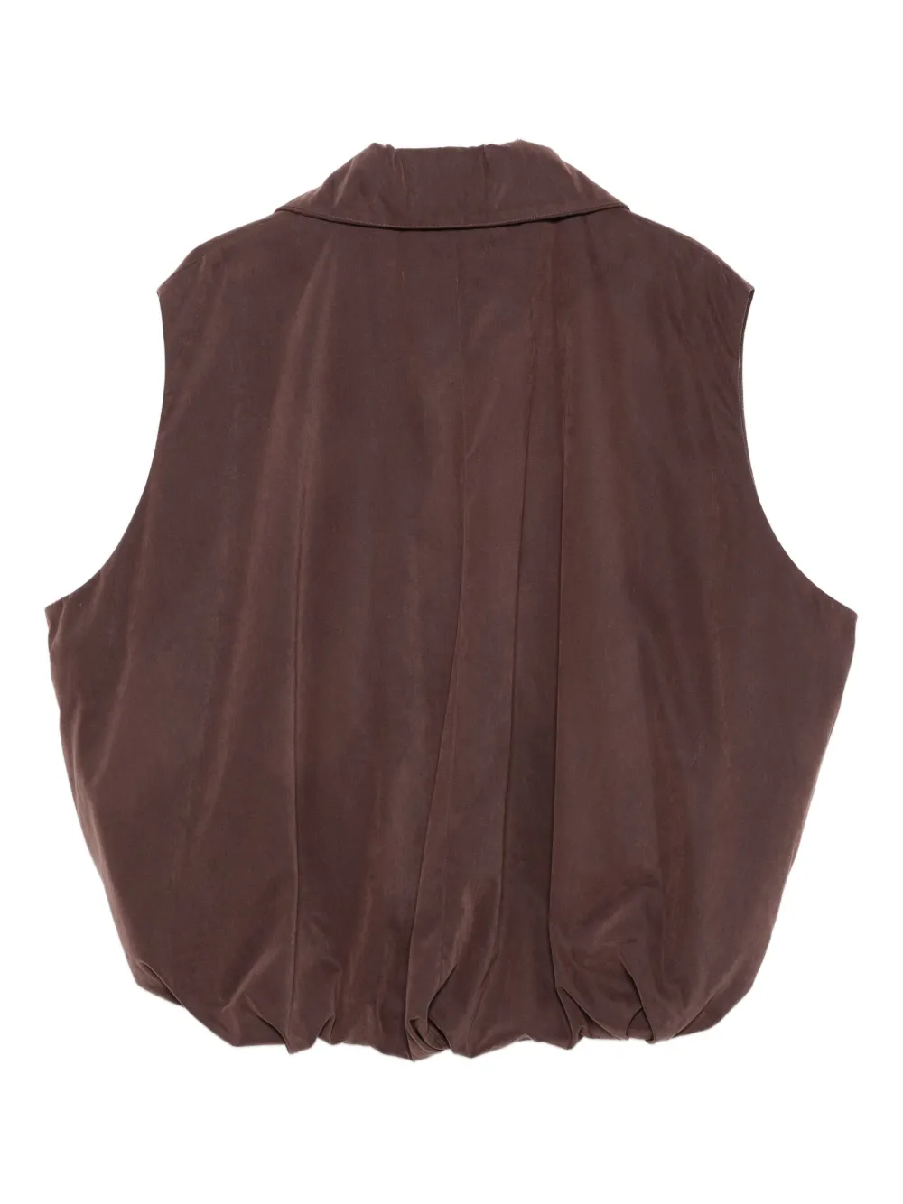 Alysi elasticated-waist sleeveless gilet Bruin