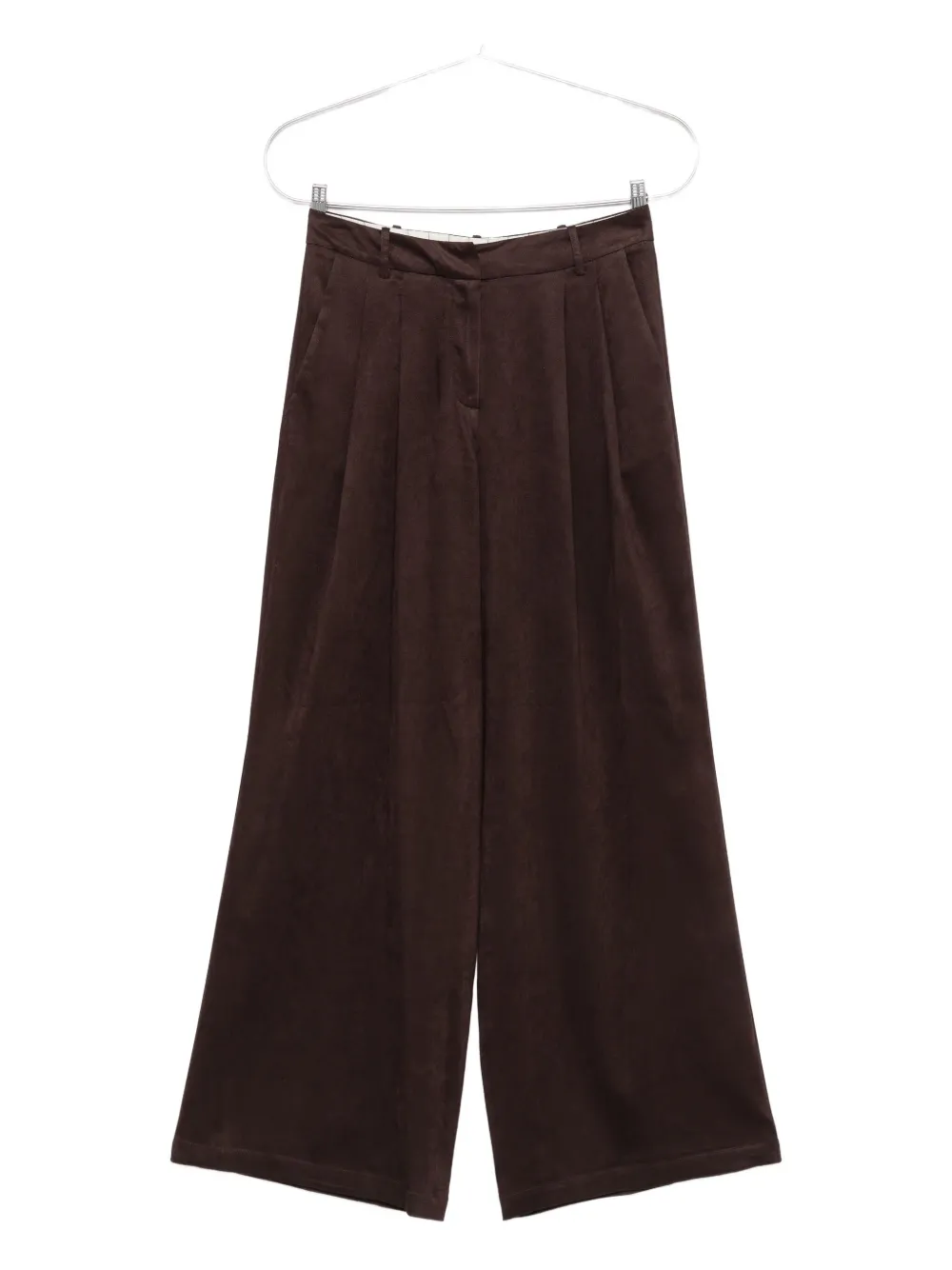 Alysi pleat-detailed trousers Bruin