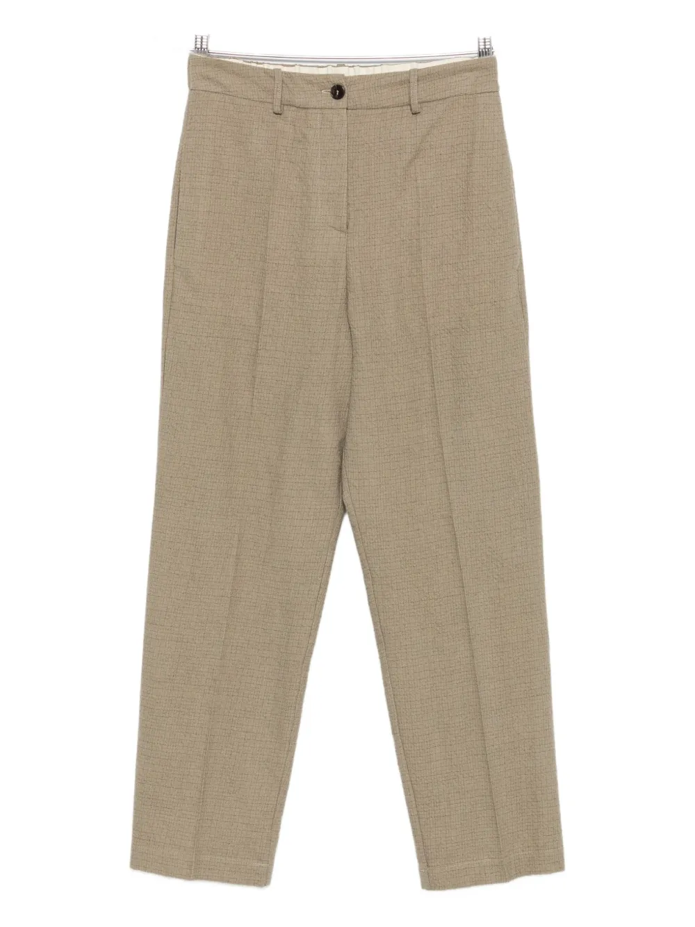 Alysi textured wool trousers Groen