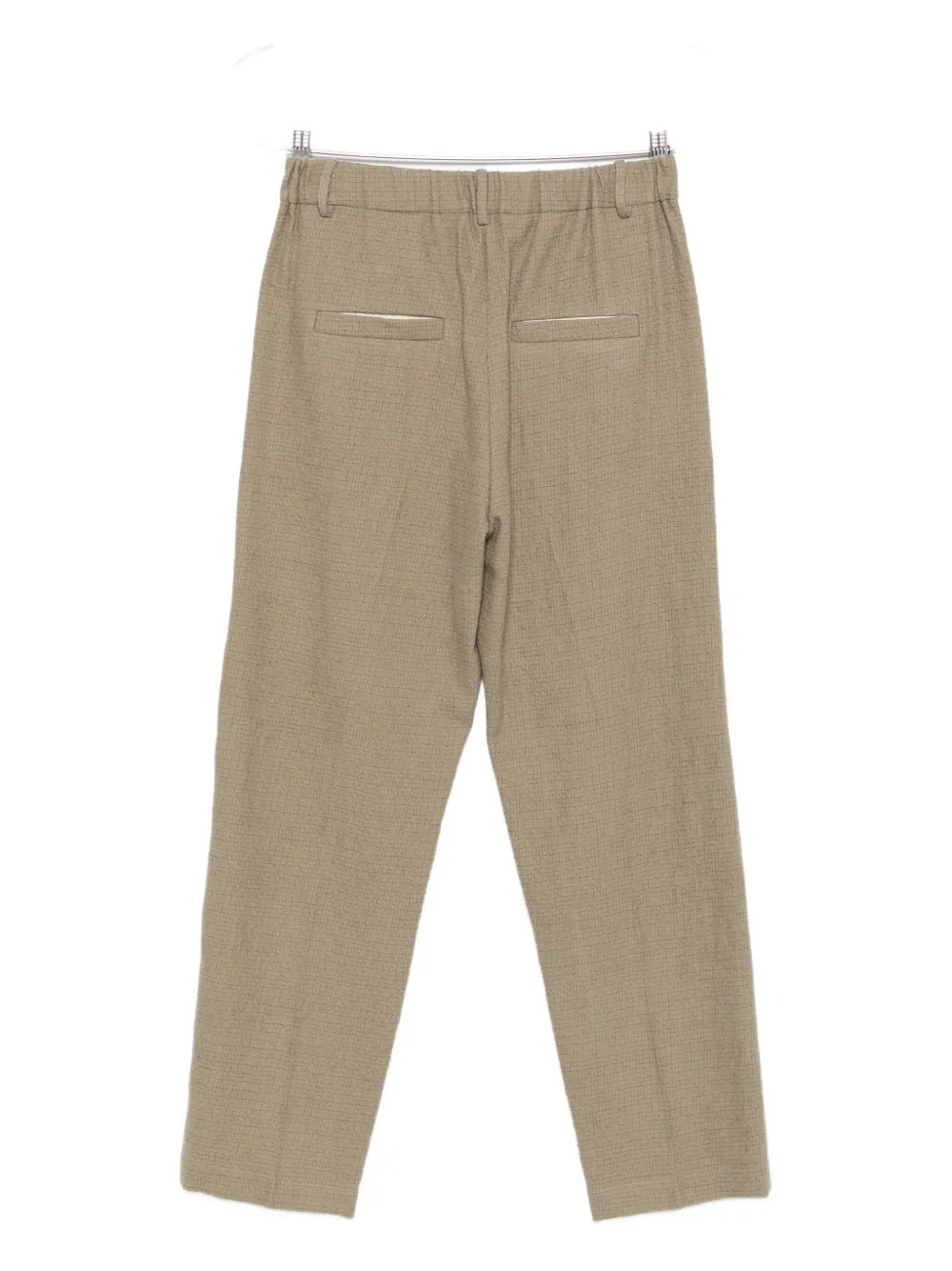 Alysi textured wool trousers Groen