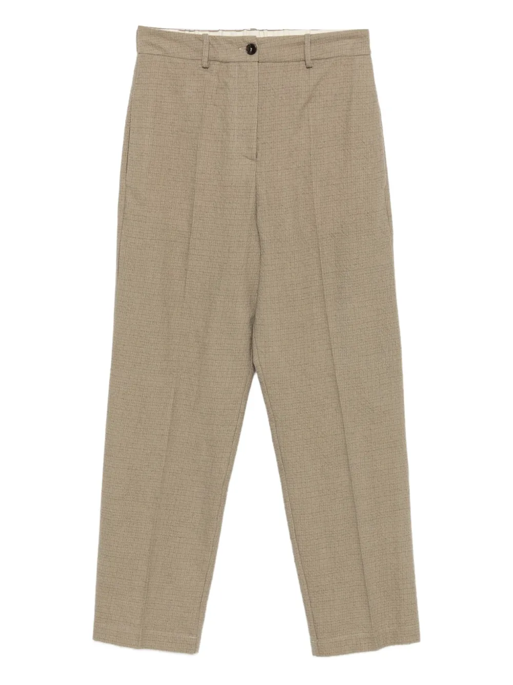 Alysi textured wool trousers Groen