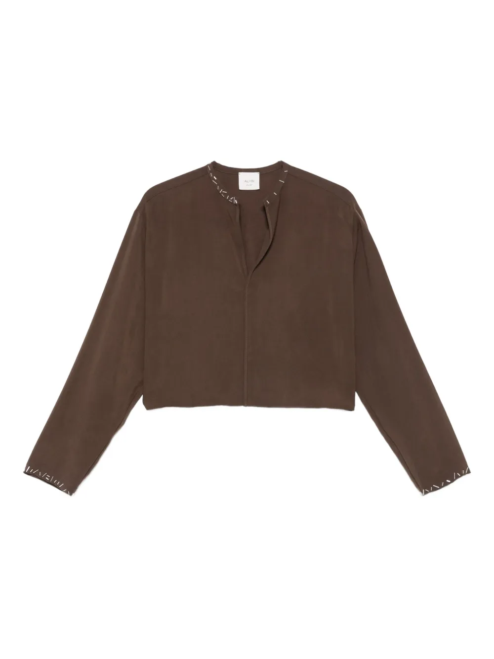 Alysi embellished-trim top Bruin