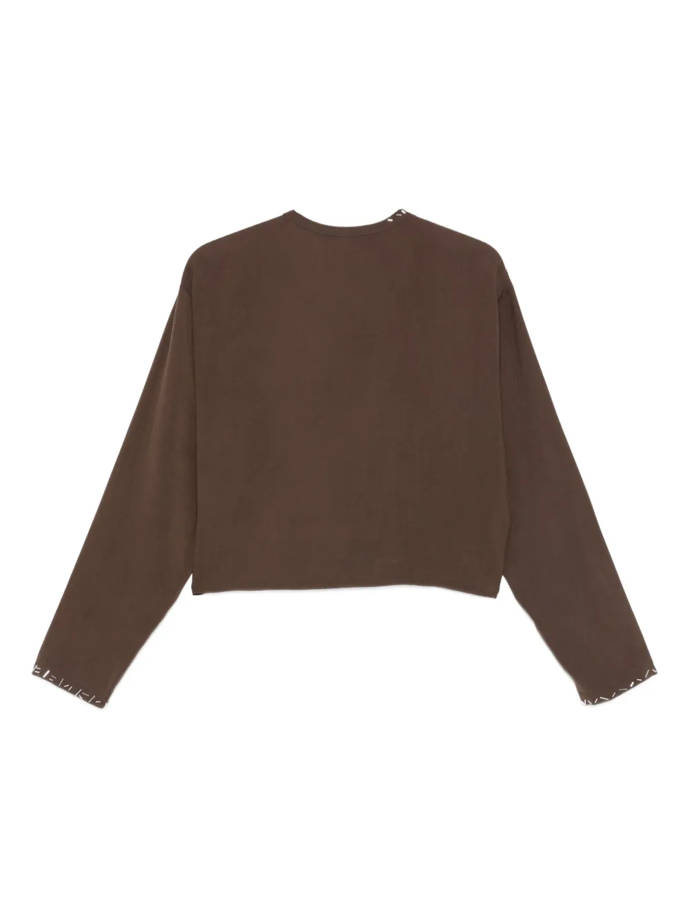 Alysi Top met verfraaide afwerking - Bruin