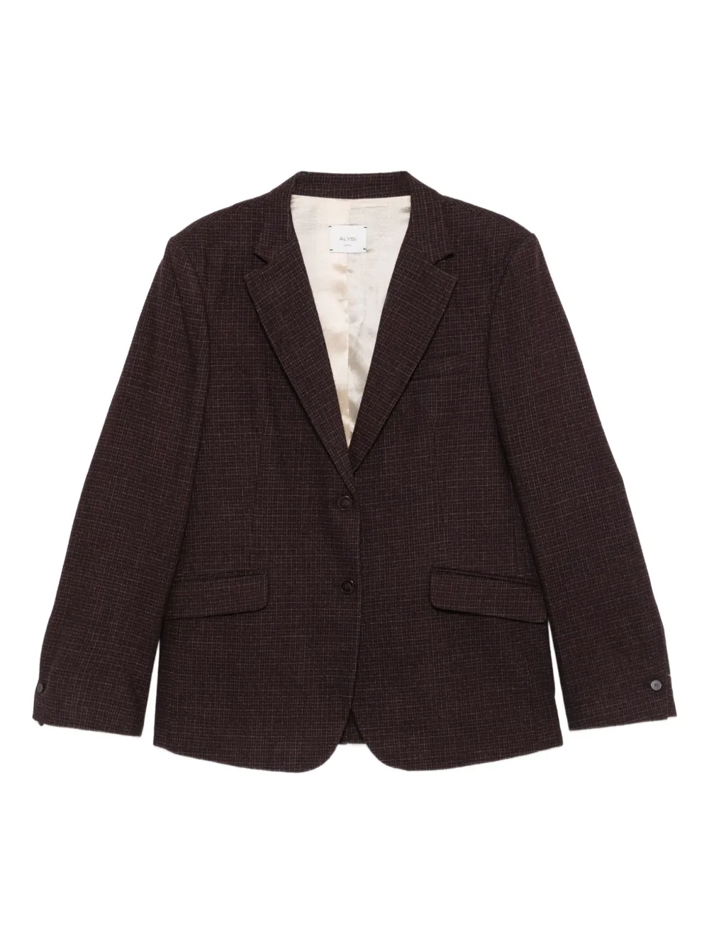 Alysi checked blazer Rood