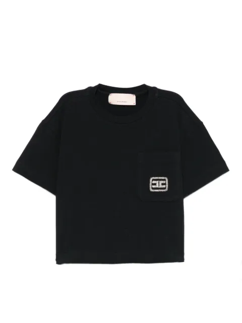 Elisabetta Franchi La Mia Bambina logo-embroidered T-shirt