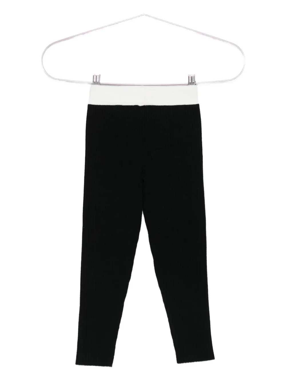 Elisabetta Franchi La Mia Bambina contrasting-trim leggings Zwart