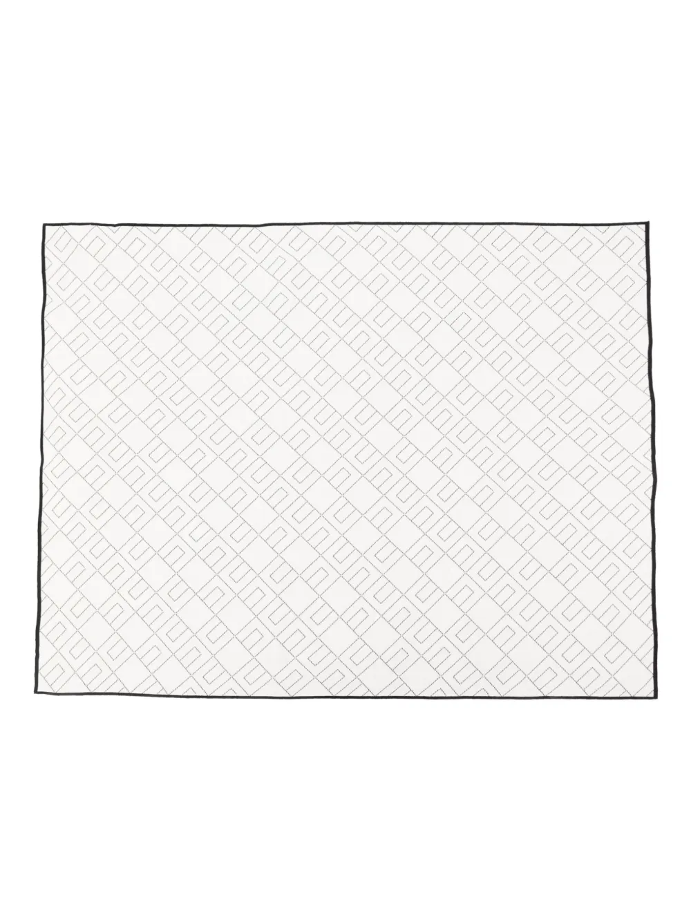 Elisabetta Franchi La Mia Bambina monogram-pattern blanket Wit