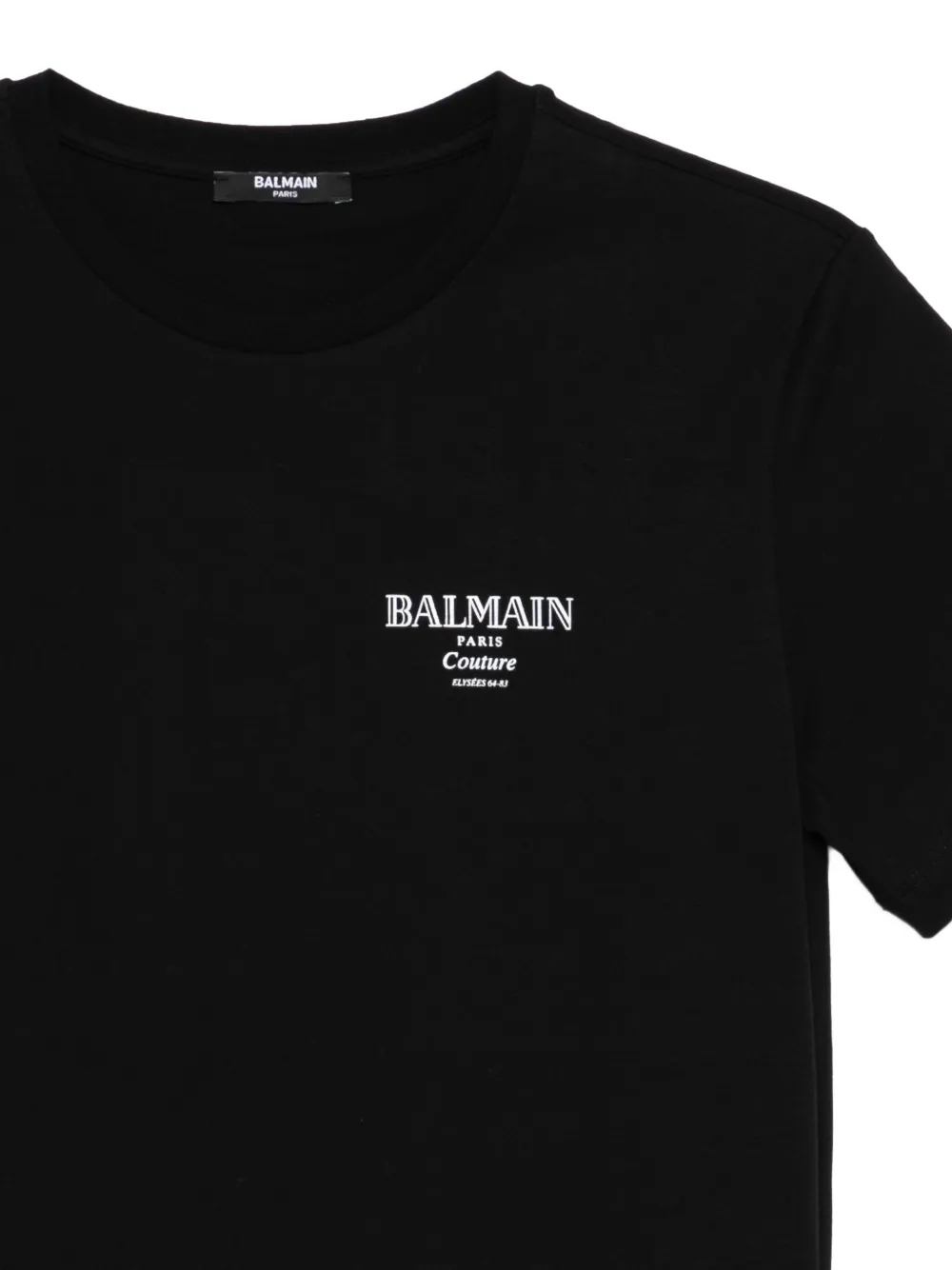 Balmain Logo-print Cotton T-shirt In Black