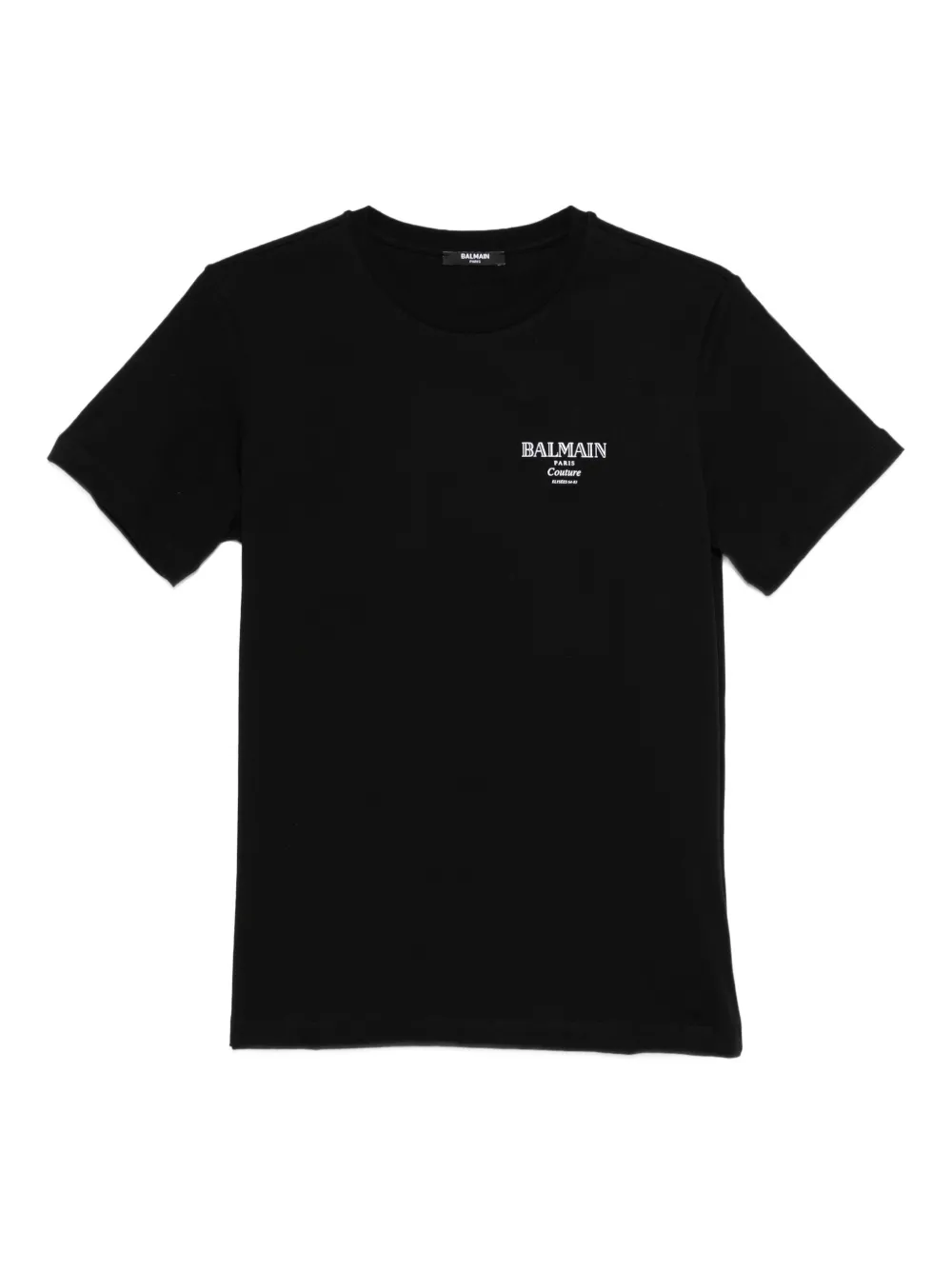 Balmain Logo-print Cotton T-shirt In Black