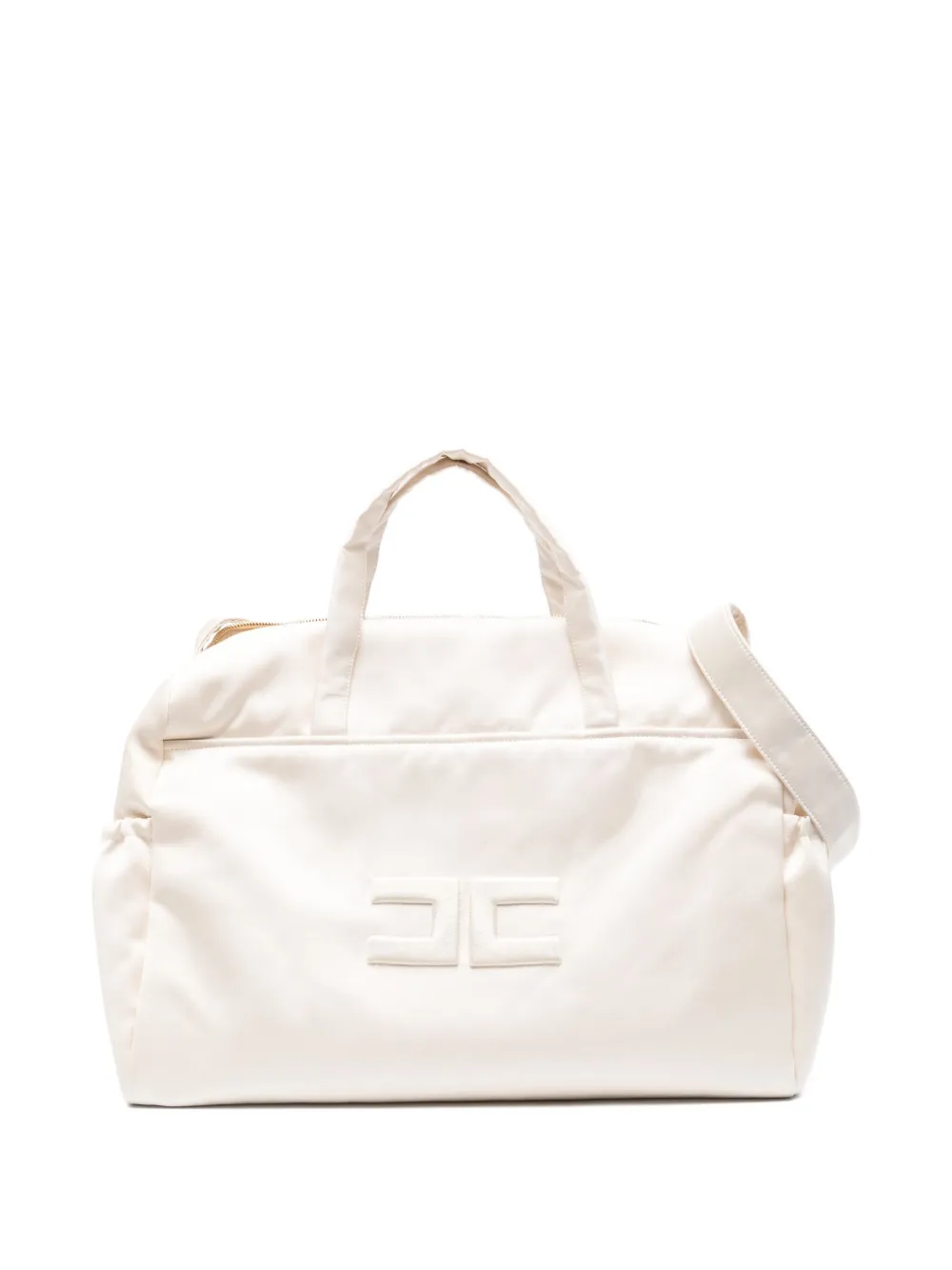 Elisabetta Franchi La Mia Bambina logo changing bag Beige