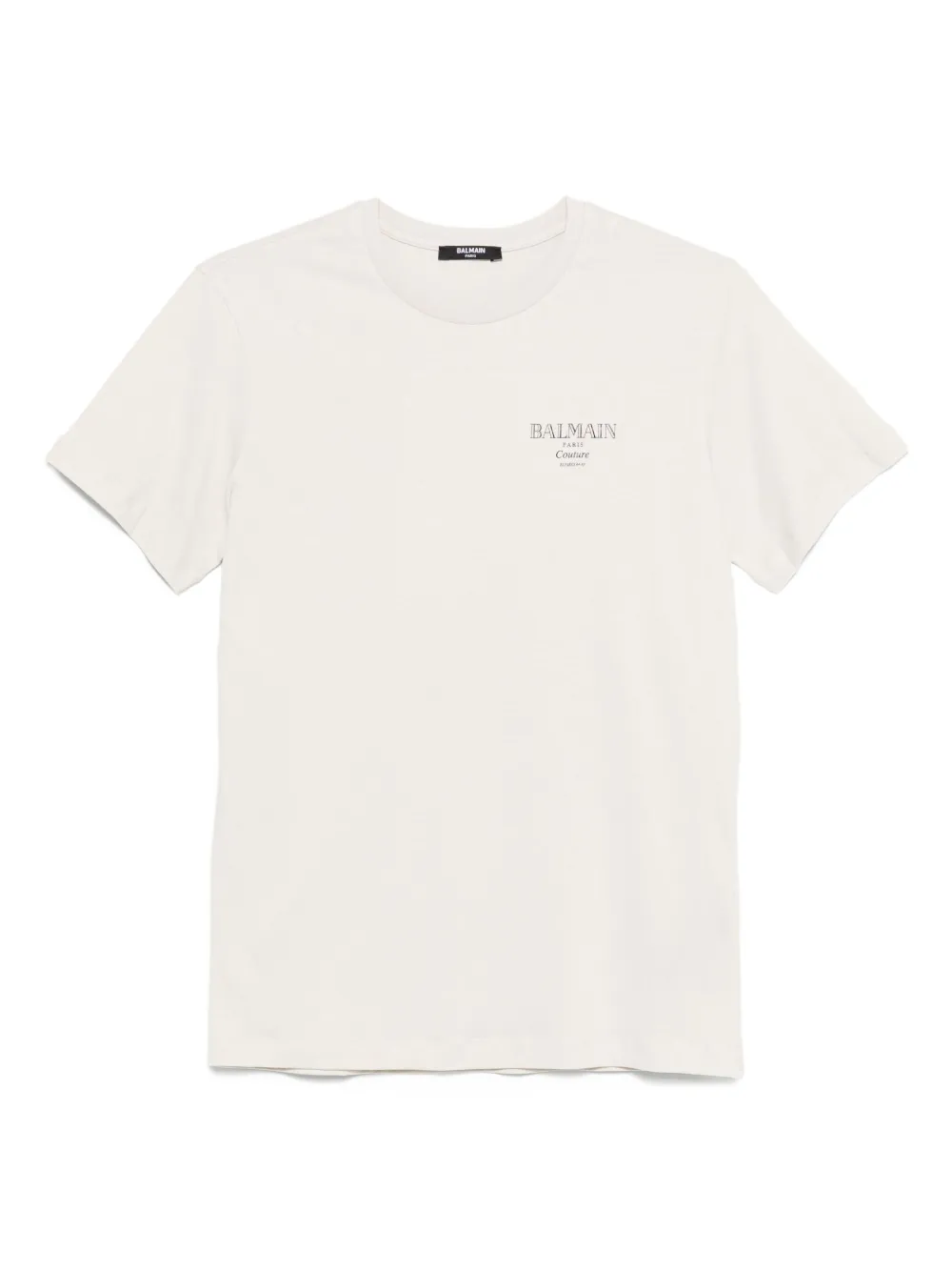 Balmain Logo-print Cotton T-shirt In White