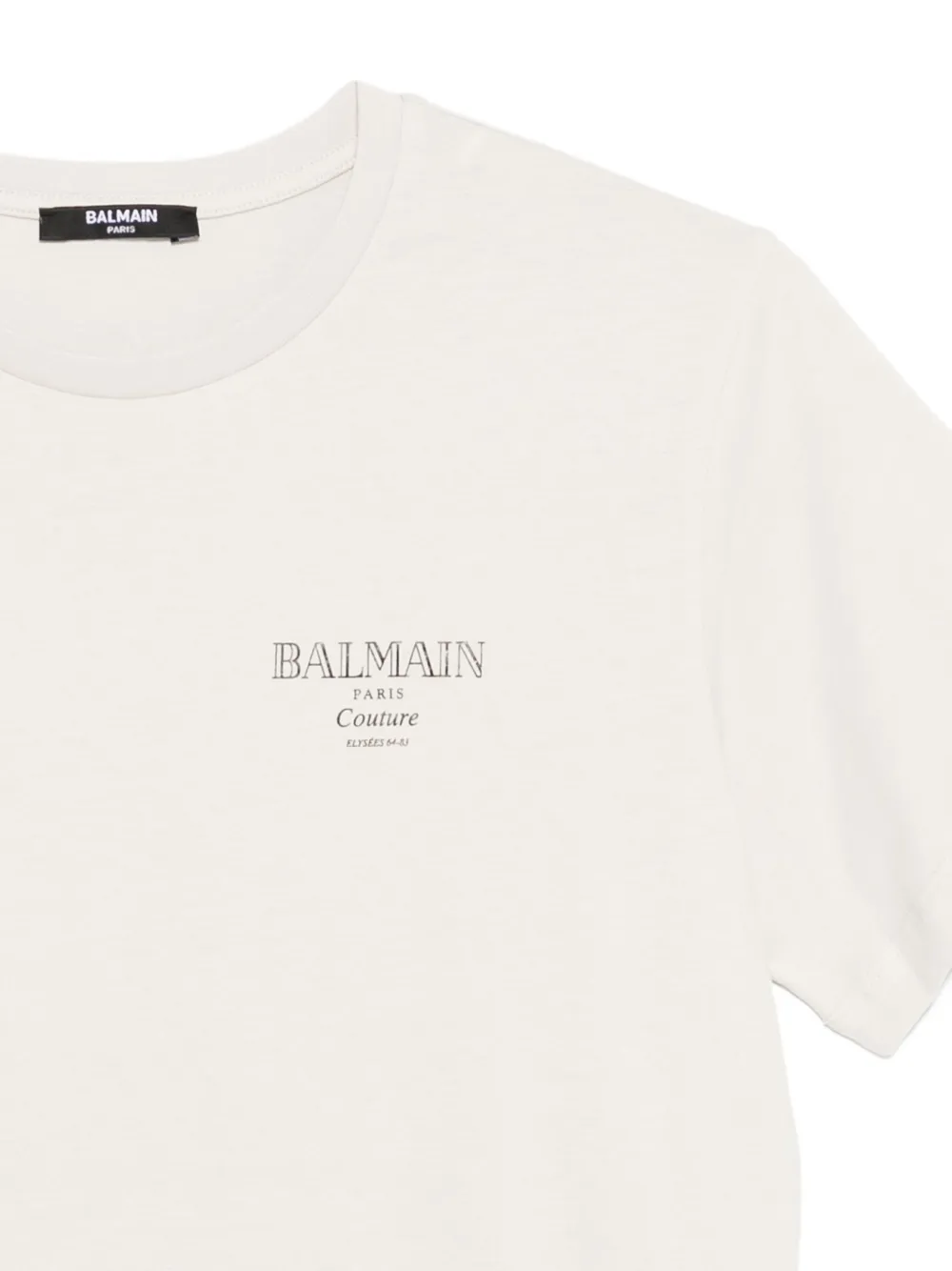 Balmain Logo-print Cotton T-shirt In White