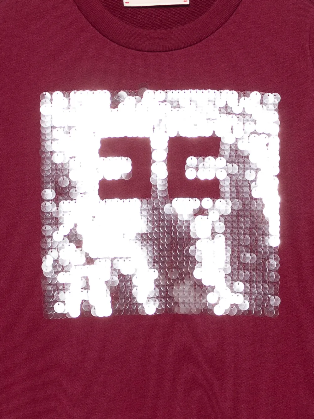 Elisabetta Franchi La Mia Bambina sequin-embellished sweatshirt Rood