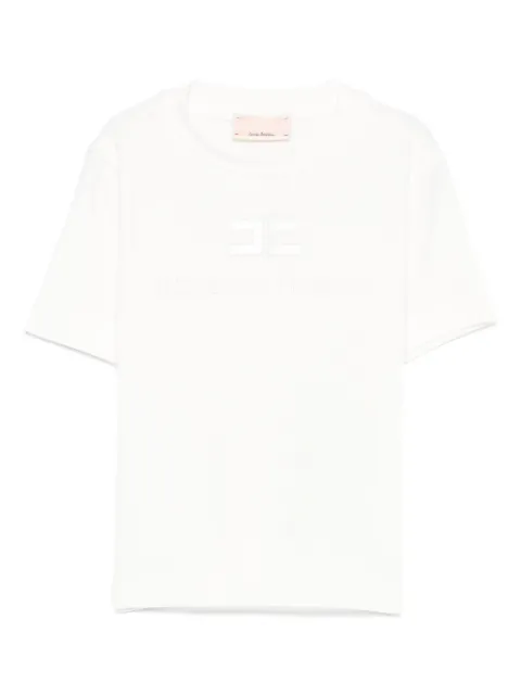 Elisabetta Franchi La Mia Bambina logo-embroidered short-sleeve T-shirt
