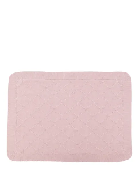 Elisabetta Franchi La Mia Bambina diamond-pattern knitted blanket