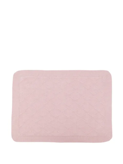 Elisabetta Franchi La Mia Bambina diamond-pattern knitted blanket