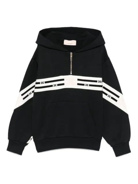 Elisabetta Franchi La Mia Bambina stripe-detail zip-up hoodie